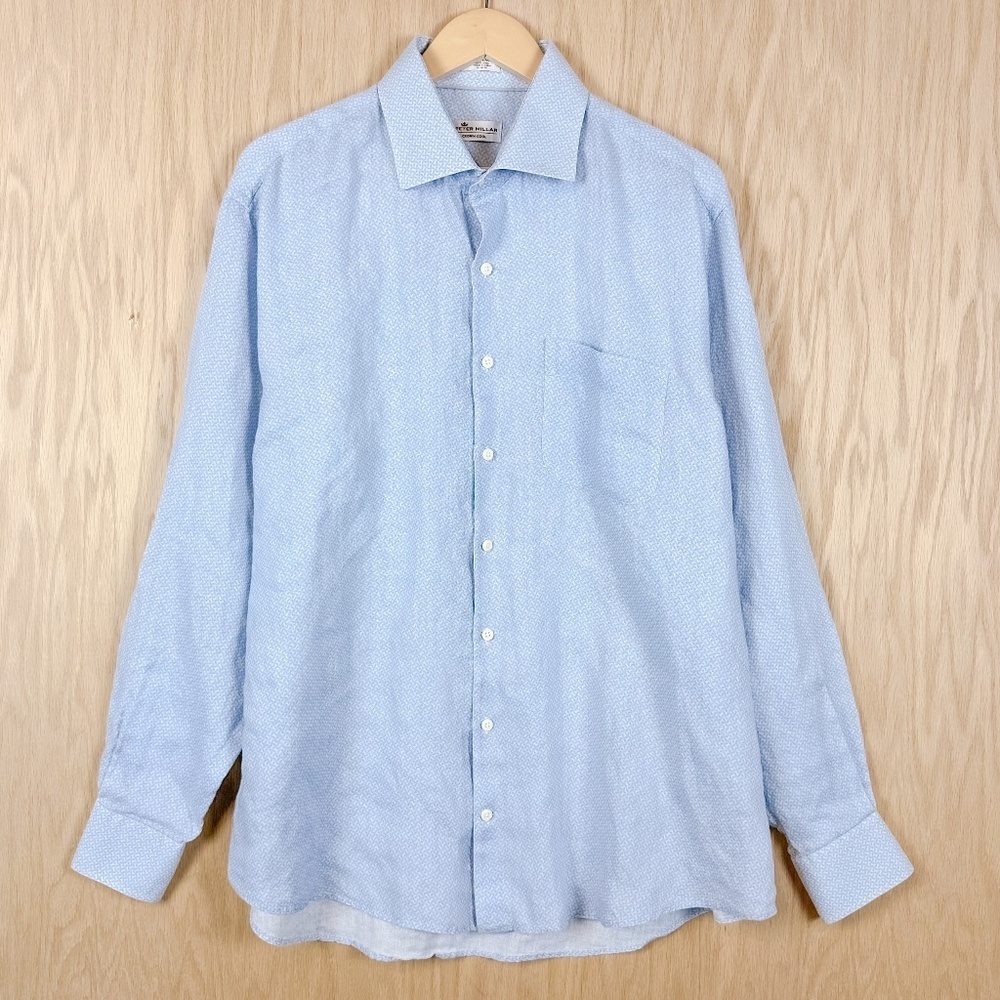 Peter Millar Crown Cool Linen Button Down Shirt